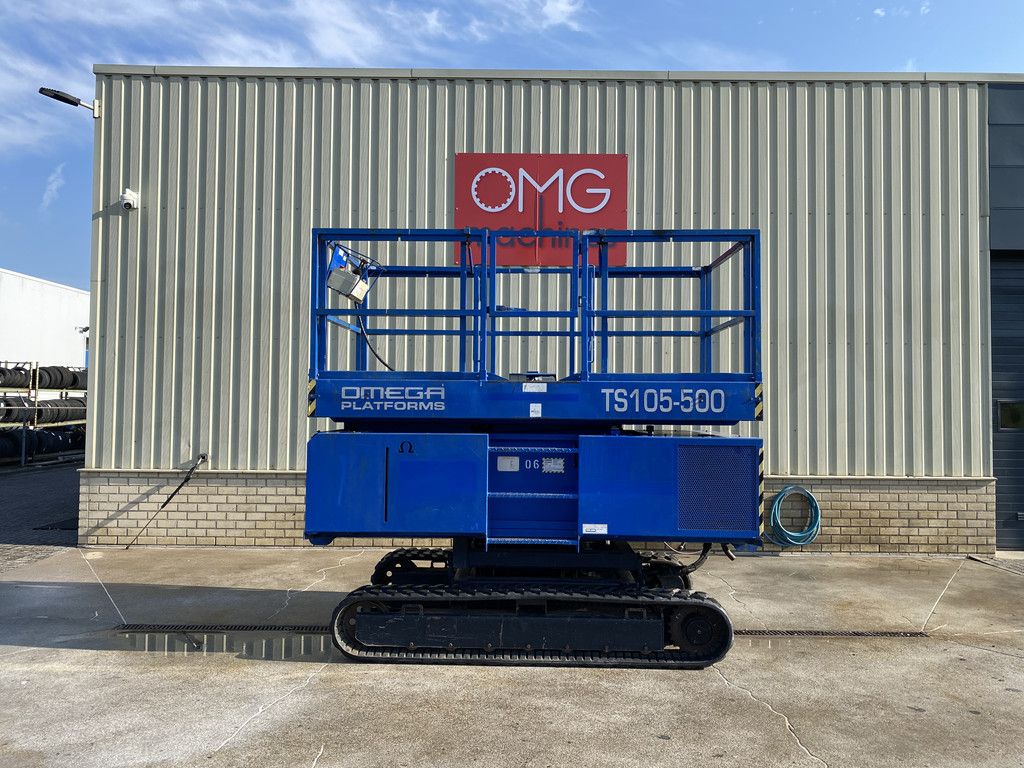 2008 Omega Platforms TS105-500, Rups schaarhoogwerker