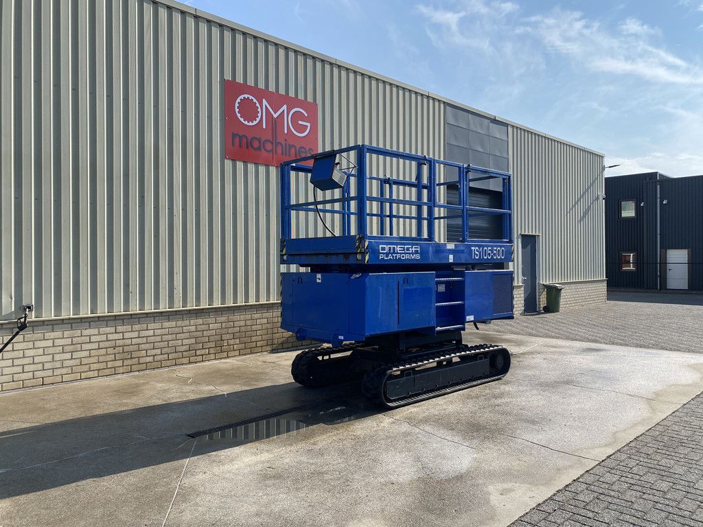 2008 Omega Platforms TS105-500, Rups schaarhoogwerker