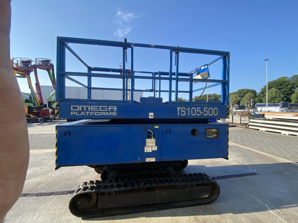 2008 Omega Platforms TS105-500, Rups schaarhoogwerker