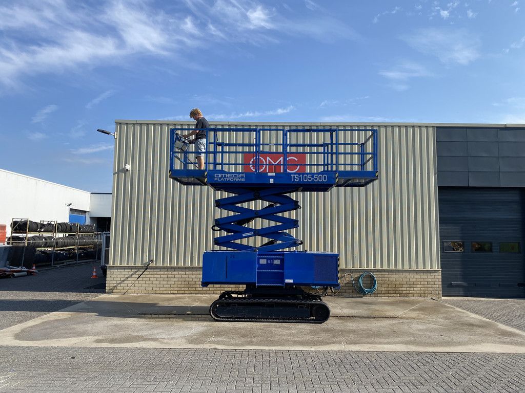 2008 Omega Platforms TS105-500, Rups schaarhoogwerker