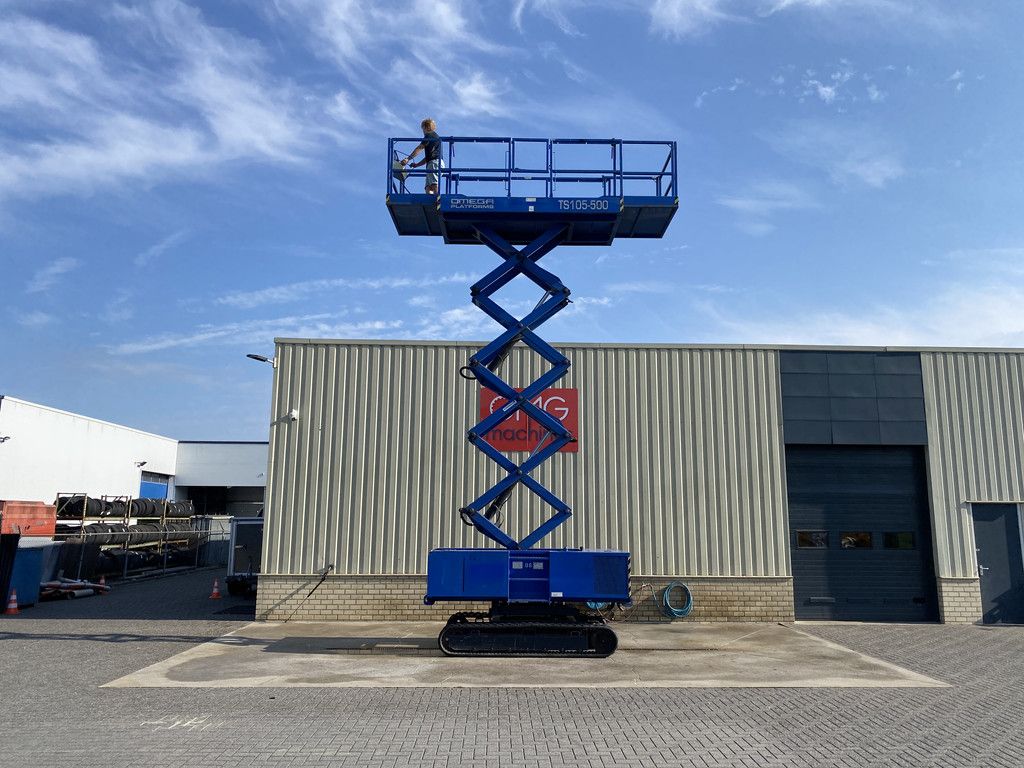 2008 Omega Platforms TS105-500, Rups schaarhoogwerker