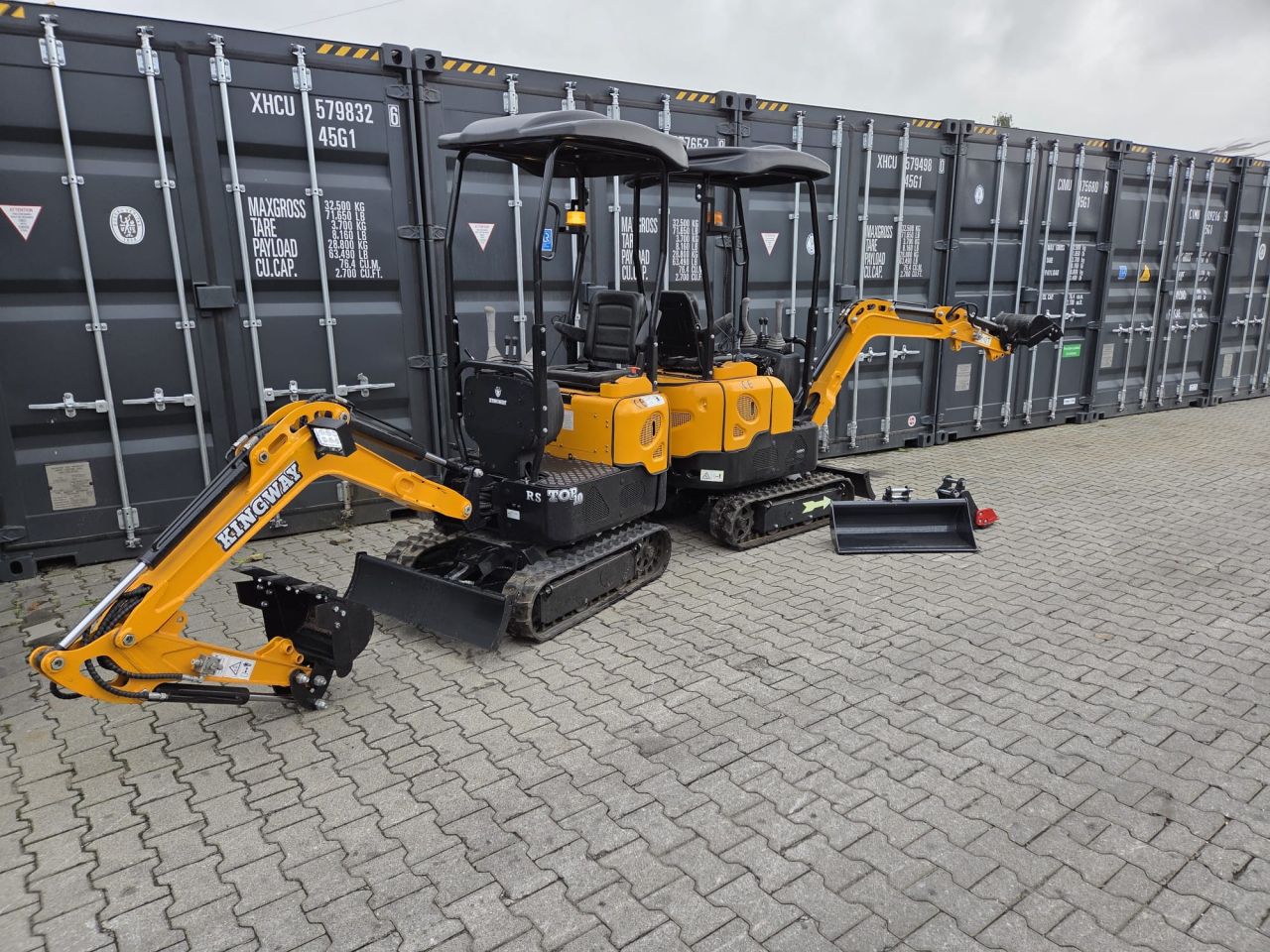 Kingway minigraver minigraafmachine 1000kg 2 stuks beschikbaar