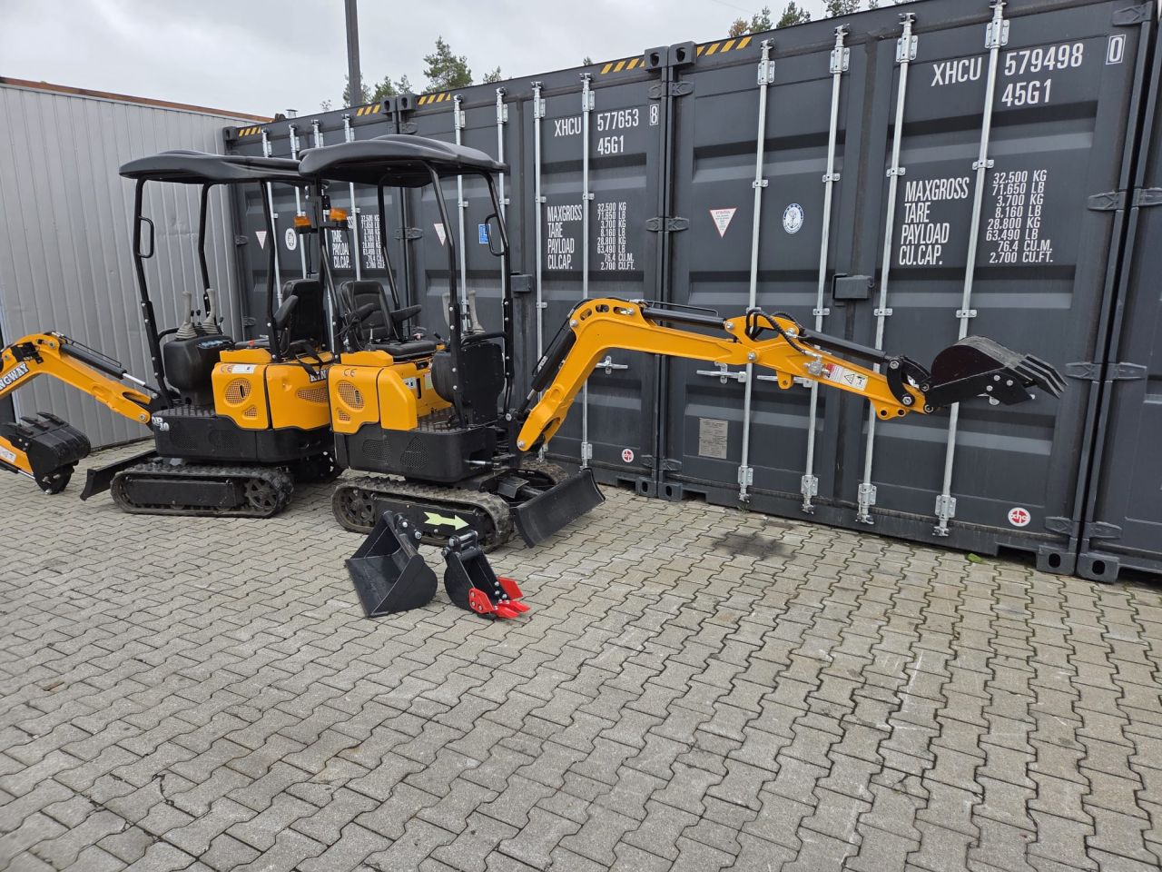 Kingway minigraver minigraafmachine 1000kg 2 stuks beschikbaar