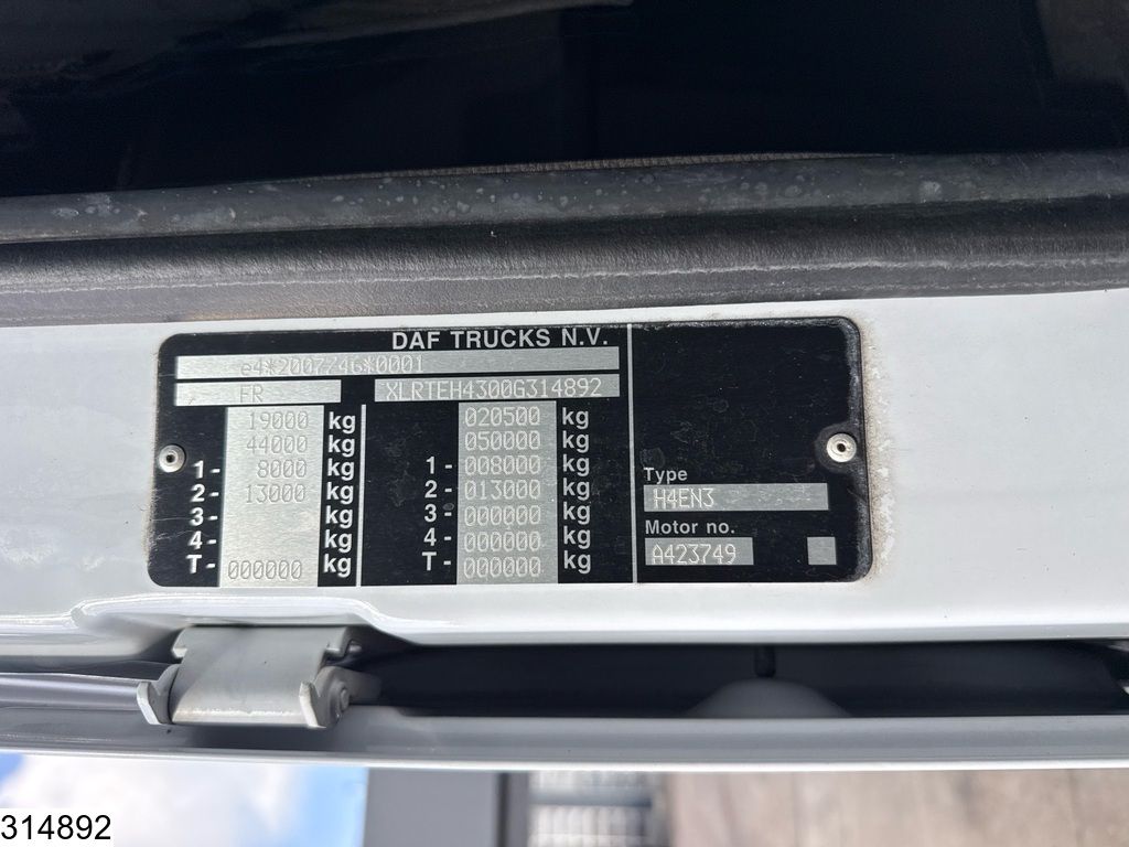 DAF XF 530 EURO 6D, Retarder, Hydrauliek, Standairco