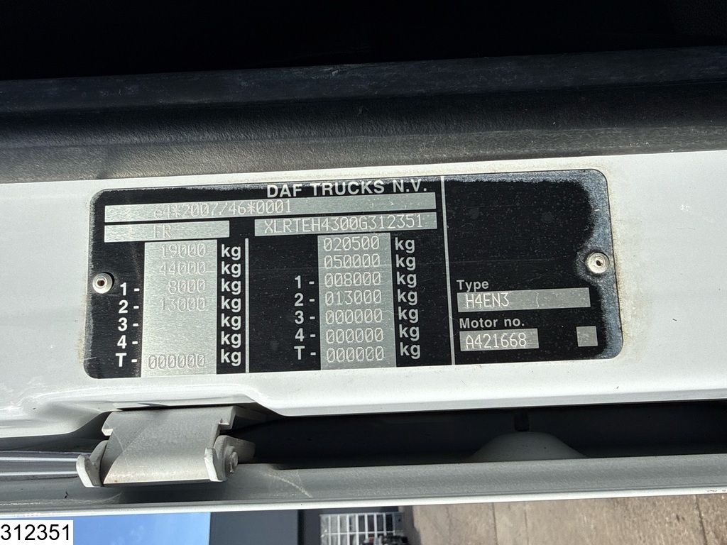 DAF XF 530 EURO 6D, Retarder, Hydrauliek, Standairco