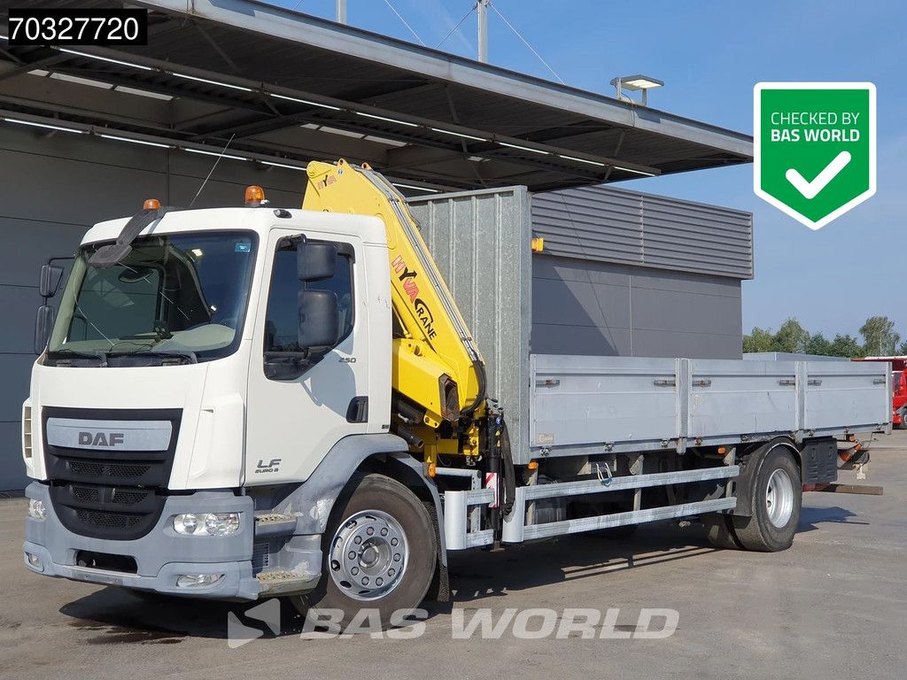 DAF LF 250 4X2 HYVA Crane Remote Euro 6