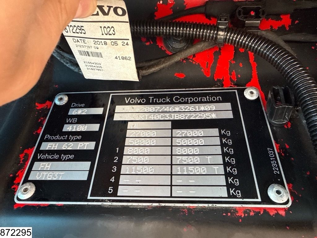Volvo FH 500 6x2, EURO 6, Hydrauliek