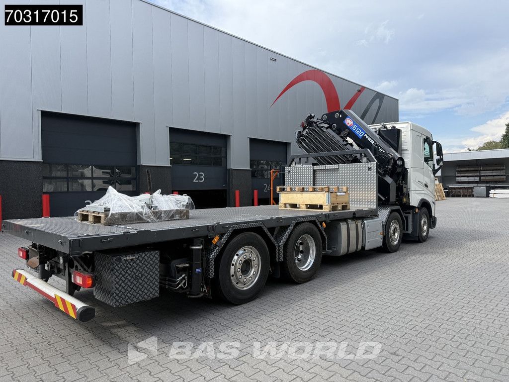 Volvo FH 500 8X2 COMING SOON! HMF 6120 K6 Crane + 2.5t Winch Lift+steering axle Euro 6