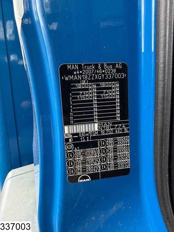 MAN TGM 18 250 EURO 6, Palfinger