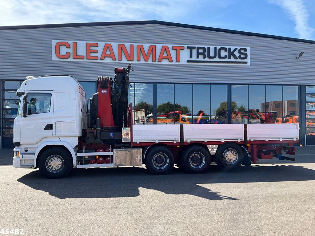 Scania R 490 8x4 Euro 6 Retarder HMF 60 Tonmeter laadkraan + Fly-Jib