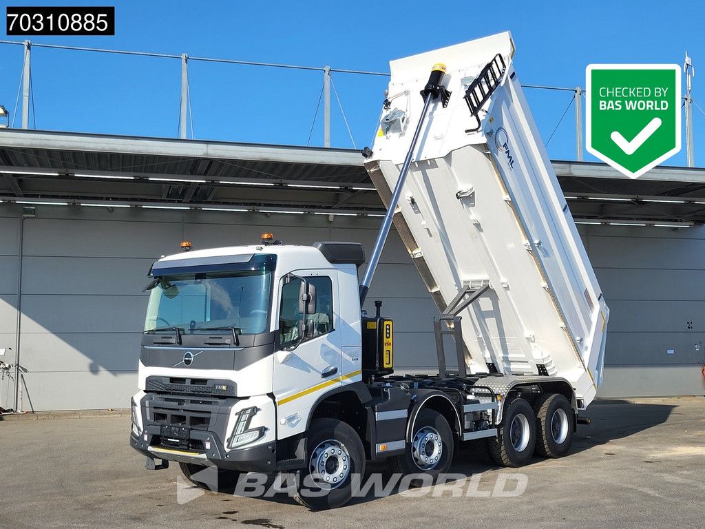 Volvo FMX 460 8X4 NEW! 13L Engine 19m3 Wielton Kipper Steelsuspension Big-Axle Automatic Euro 6