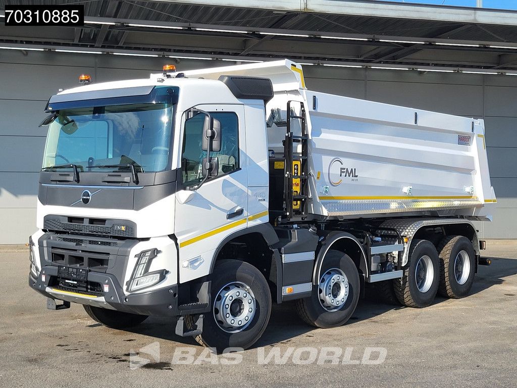 Volvo FMX 460 8X4 NEW! 13L Engine 19m3 Wielton Kipper Steelsuspension Big-Axle Automatic Euro 6