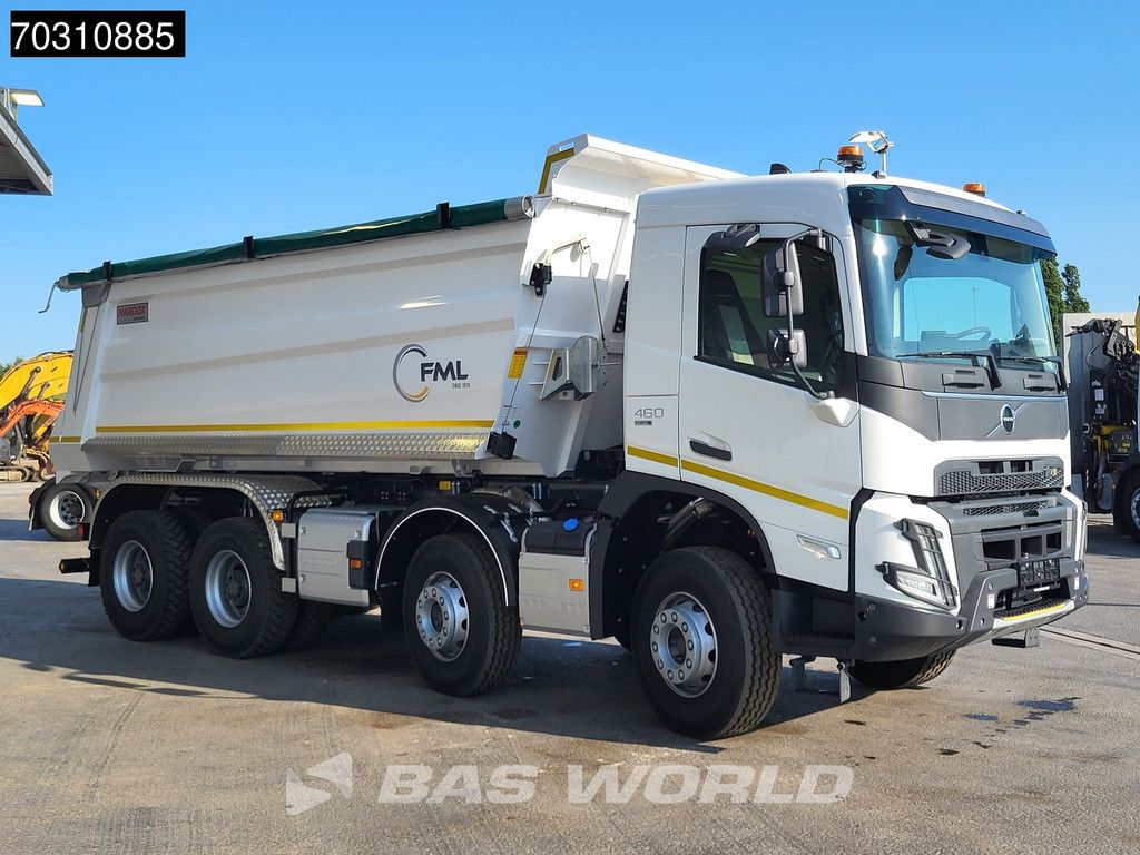 Volvo FMX 460 8X4 NEW! 13L Engine 19m3 Wielton Kipper Steelsuspension Big-Axle Automatic Euro 6