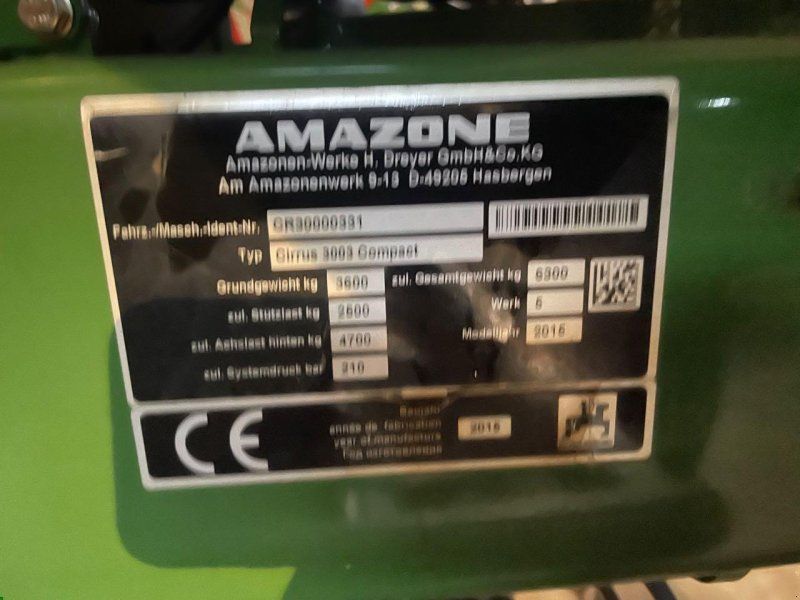 Amazone Cirrus 3003 Compact