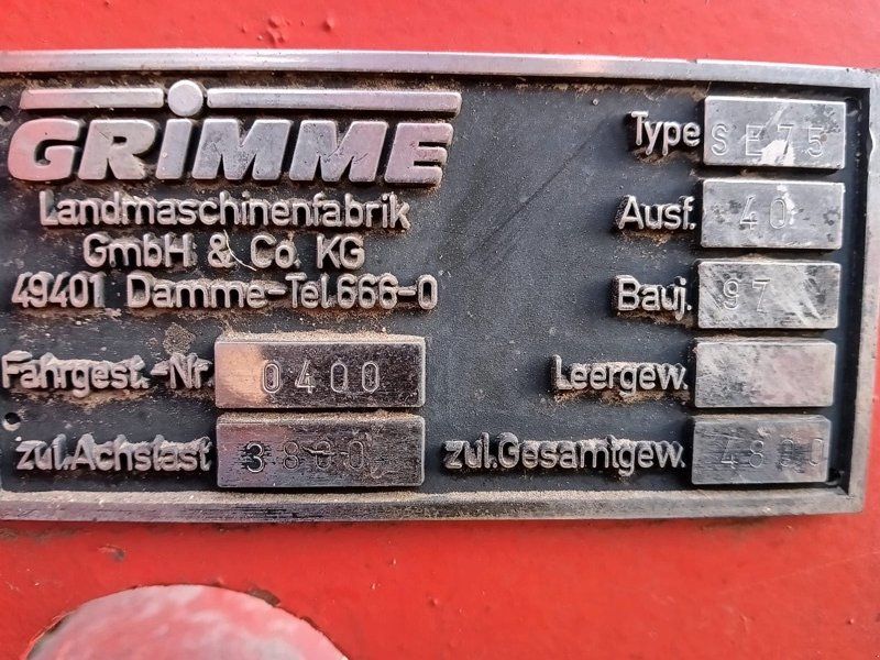 Grimme SE 75-40