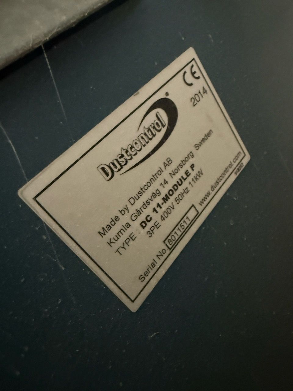 2014 Dustcontrol DC11 – Industrielles Absaugsystem
