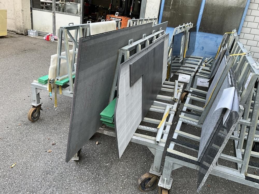 Metikam Transportwagen für Steinplatten (2 Stück)