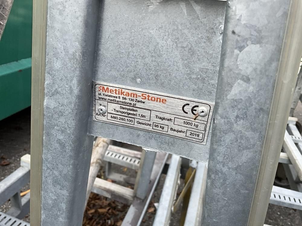 Metikam Transportwagen für Steinplatten (3 Stück)
