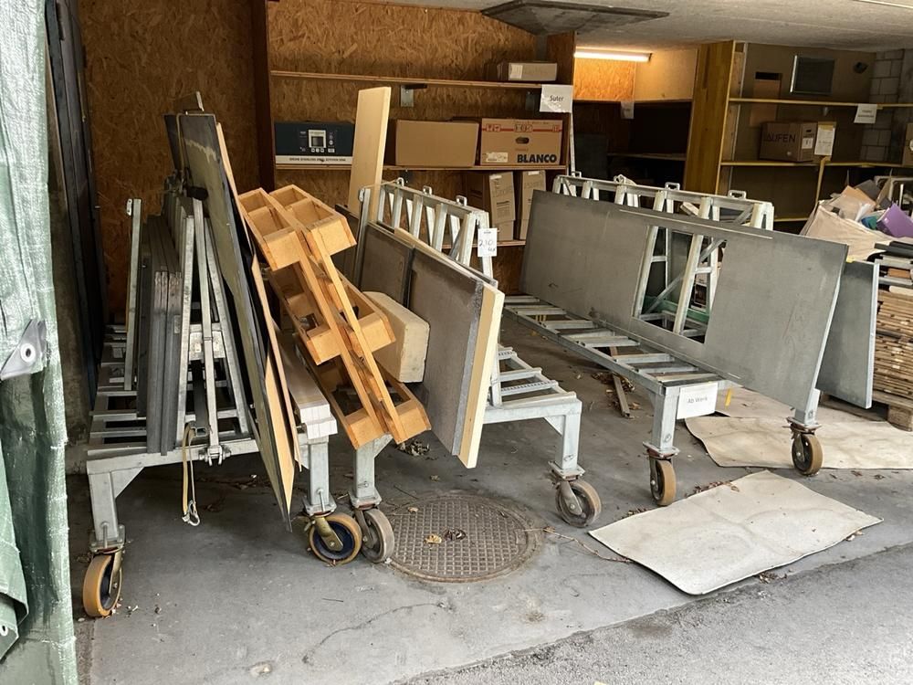 Metikam Transportwagen für Steinplatten (4 Stück)