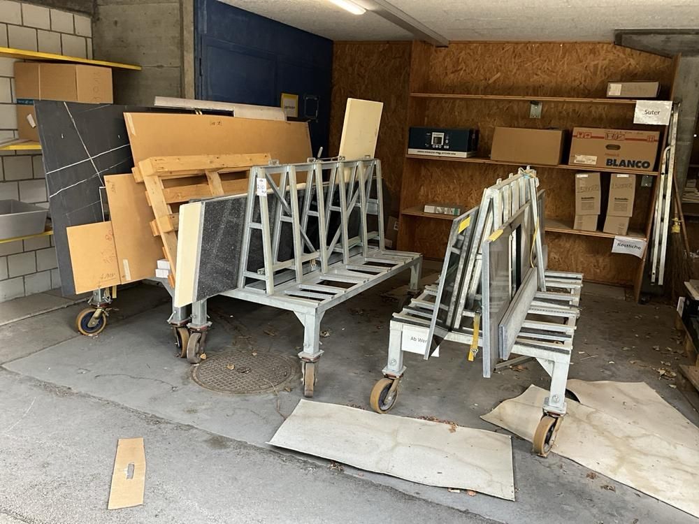 Metikam Transportwagen für Steinplatten (4 Stück)