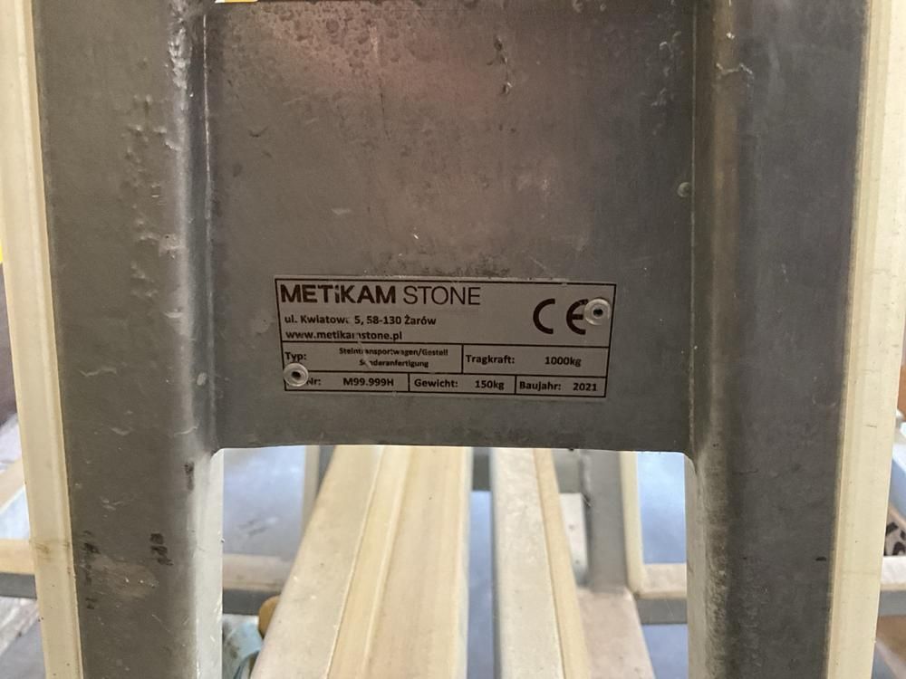 Metikam Transportwagen für Steinplatten (4 Stück)