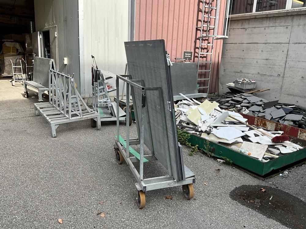 Metikam Stone – Transportwagen für verschiedene Platten (6 Stück)