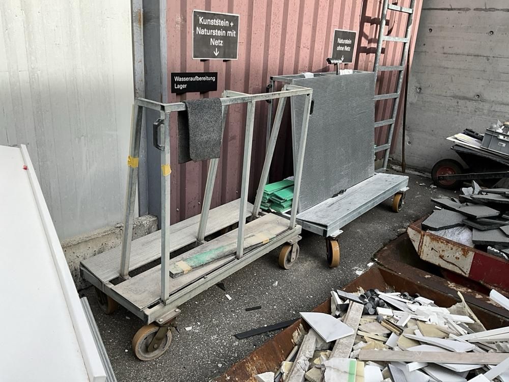Metikam Stone – Transportwagen für verschiedene Platten (6 Stück)