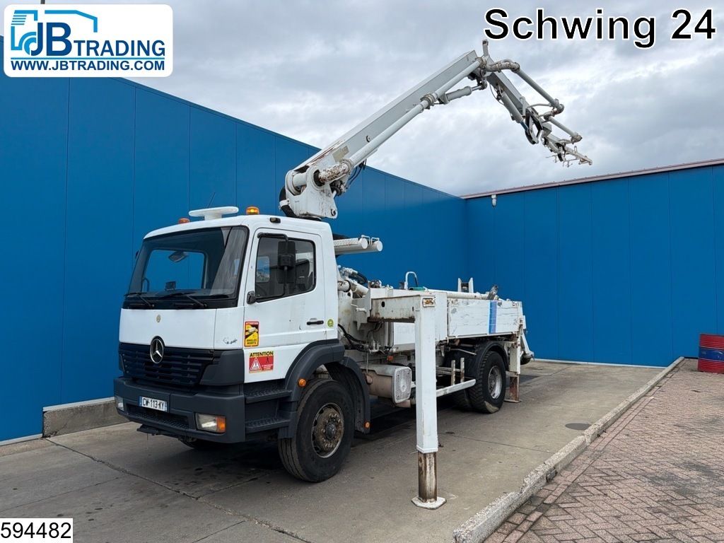 Mercedes Atego 1828 Euro 3, PTO, leaf steel suspension, Schwing