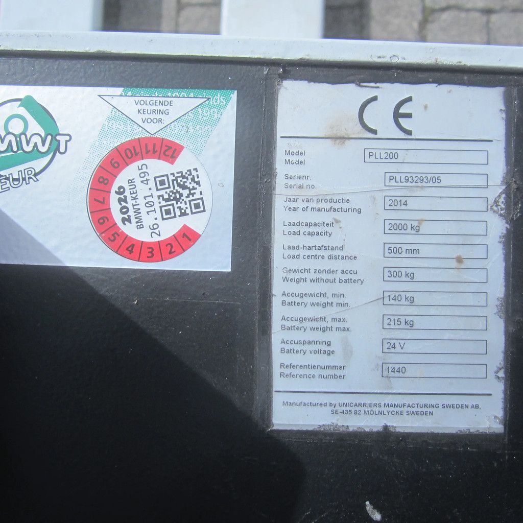 Mitsubishi Palletwagen Celectric PLL-200 elektrisch. Nr. 2