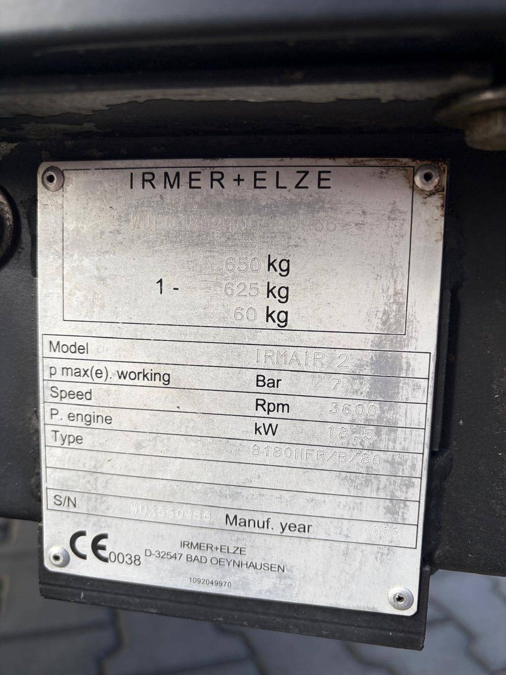 Atlas Copco Irmair 2 Dieselkompressor 18,5 kW 2008
