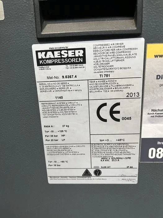 Kältetrockner Kaeser TI751 Elektro 9,4kW 2013