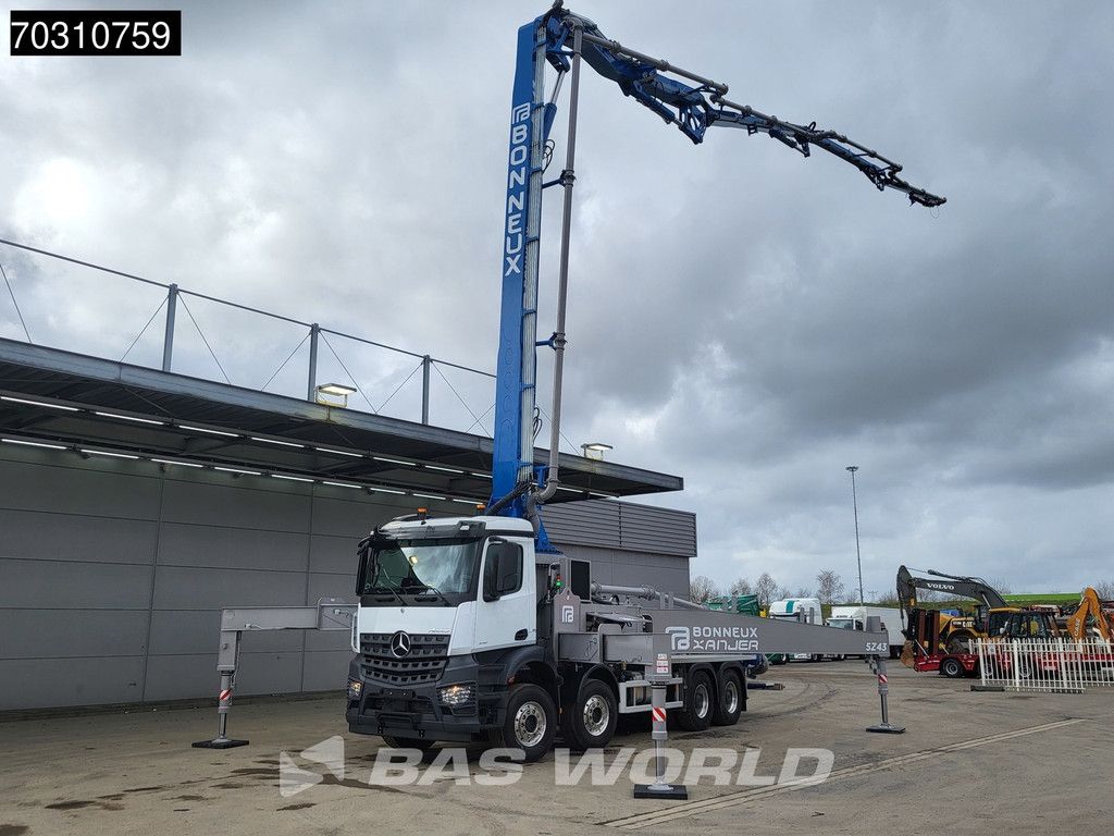 Mercedes Arocs Arocs 4151 8X4 NEW! 43mtrs Bonneux 5Z43 concrete pump Steel suspension Big-Axle Euro 6