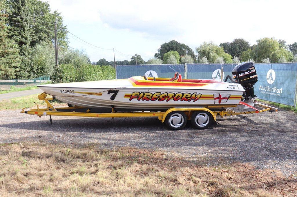 Bernico 21 Firestorm Gasoline Speedboat 300hp With Trailer Provi