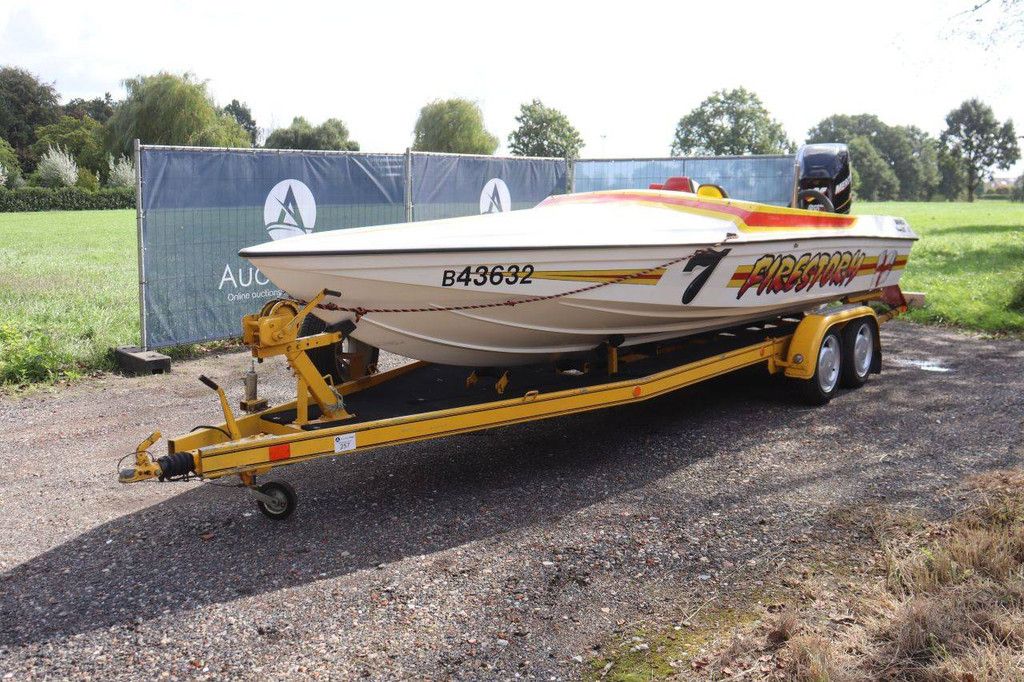Bernico 21 Firestorm Gasoline Speedboat 300hp With Trailer Provi