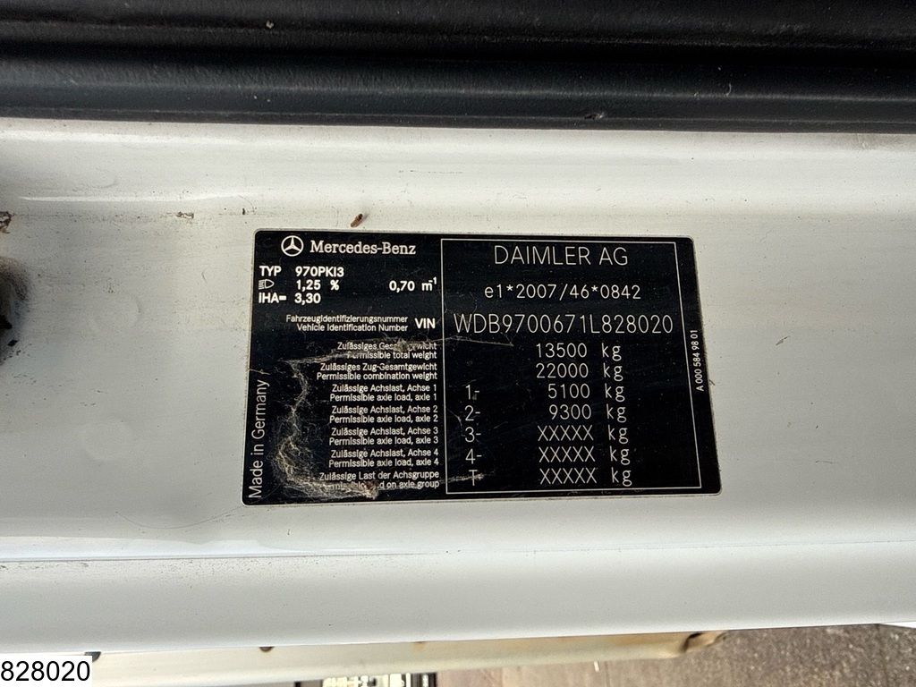 Mercedes Atego 1318 EURO 5, Manual, Steel, Palfinger