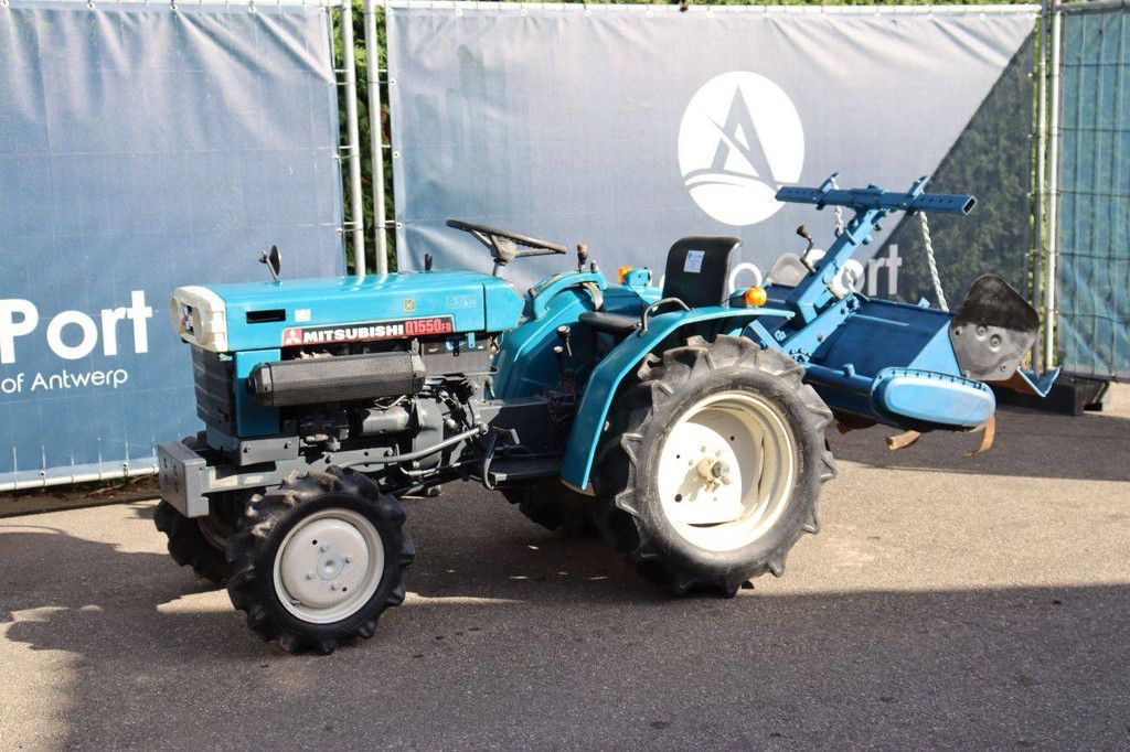 Mitsubishi D1550FD Kleintraktor, Diesel, 15 PS, mit Grubber