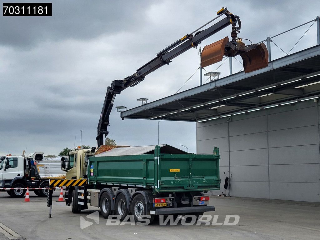 Scania P P410 8X4 NL-Truck HMF 1800K3 Kran Crane HSW 2-side tipper Lift+Steering axle Euro 6