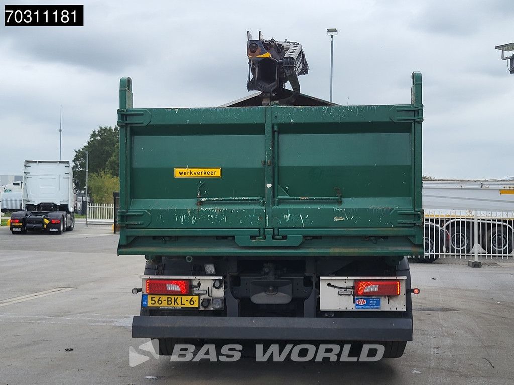 Scania P P410 8X4 NL-Truck HMF 1800K3 Kran Crane HSW 2-side tipper Lift+Steering axle Euro 6
