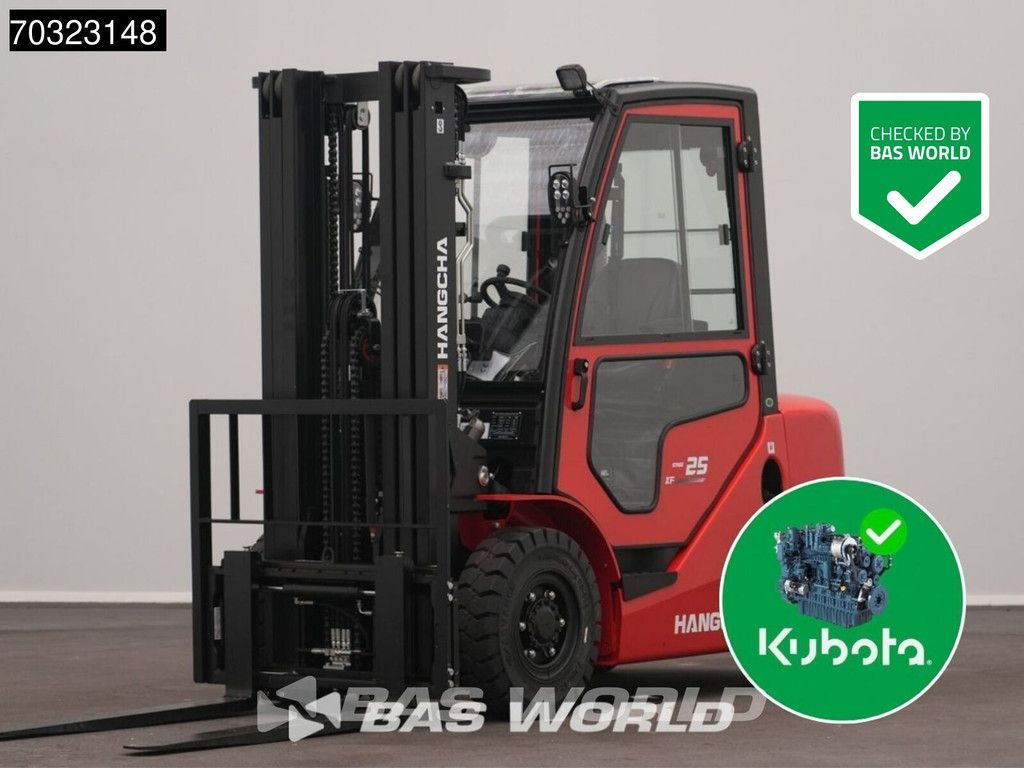 Hangcha CPCD25 FACTORY WARRANTY – KUBOTA ENGINE - CE