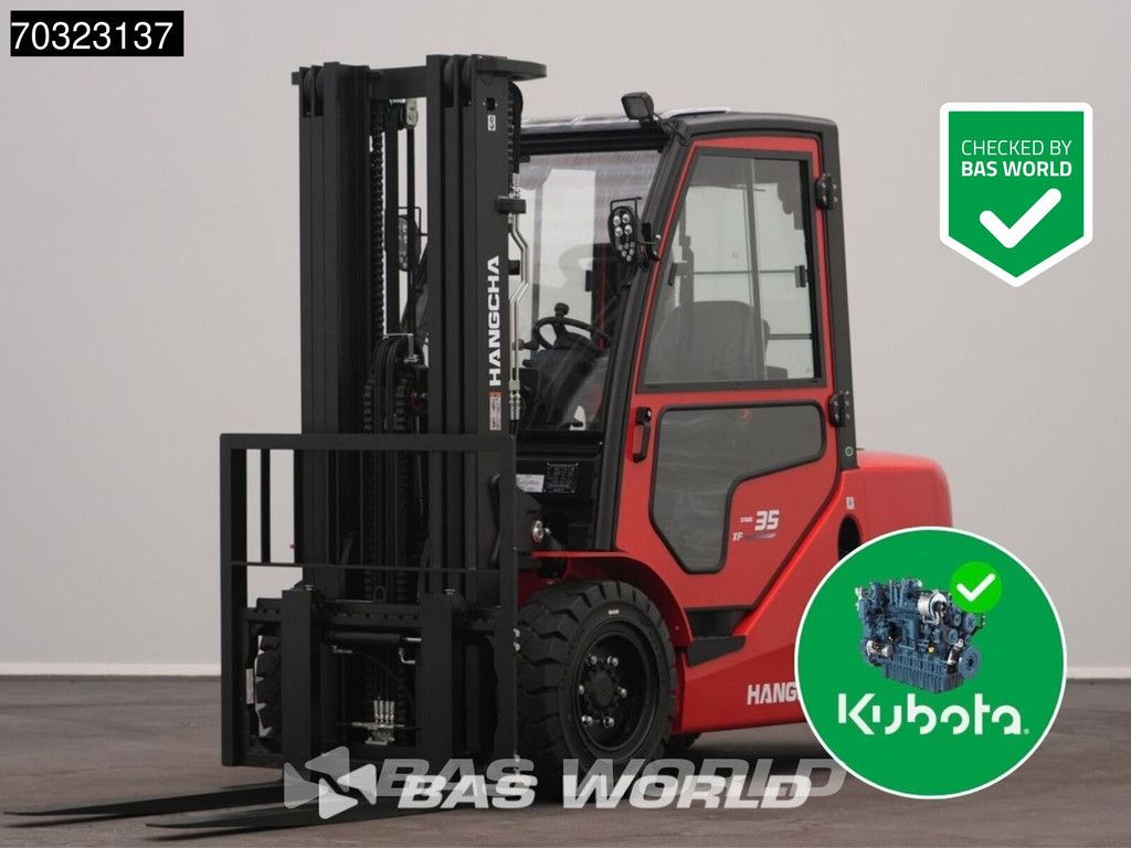 Hangcha CPCD35 FACTORY WARRANTY – KUBOTA ENGINE - CE
