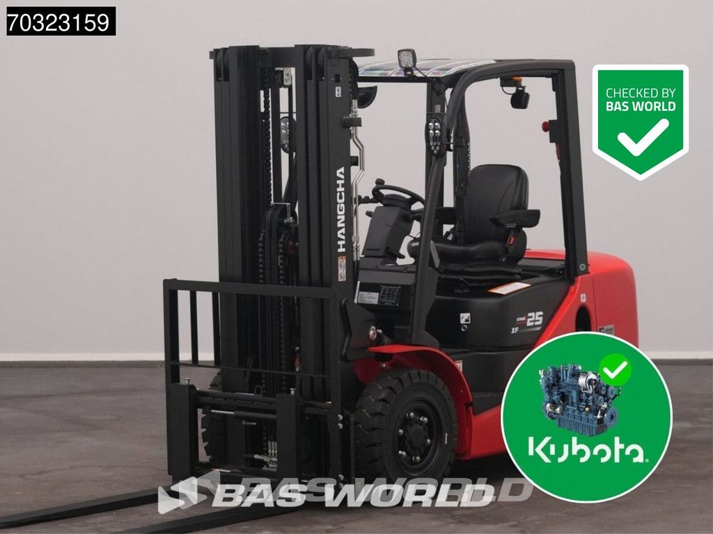 Hangcha CPCD25 FACTORY WARRANTY – KUBOTA ENGINE - CE