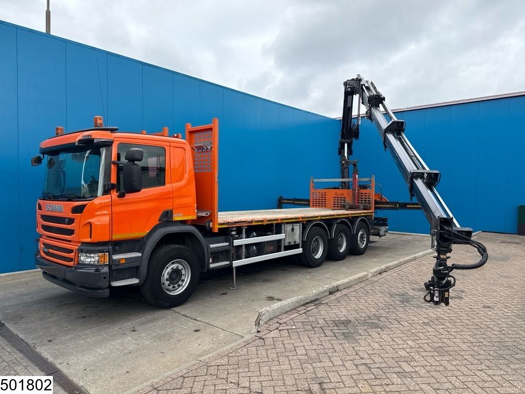 Scania P 410 8x4, Tridem, CNG, Hiab, Remote, Retarder