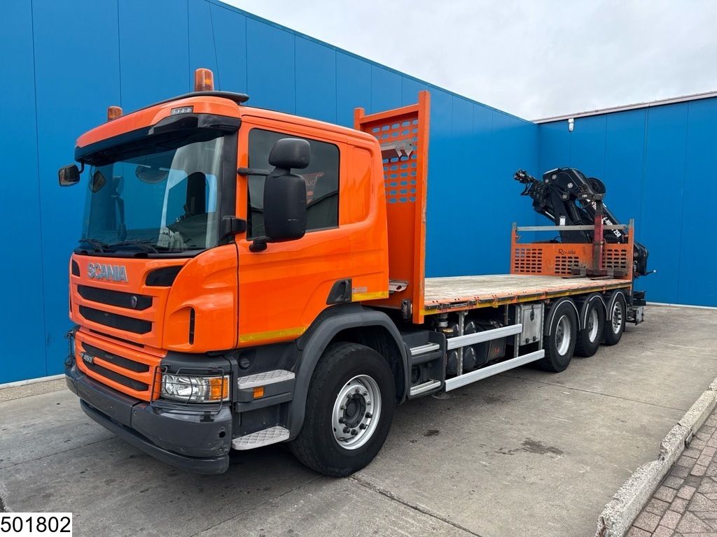 Scania P 410 8x4, Tridem, CNG, Hiab, Remote, Retarder