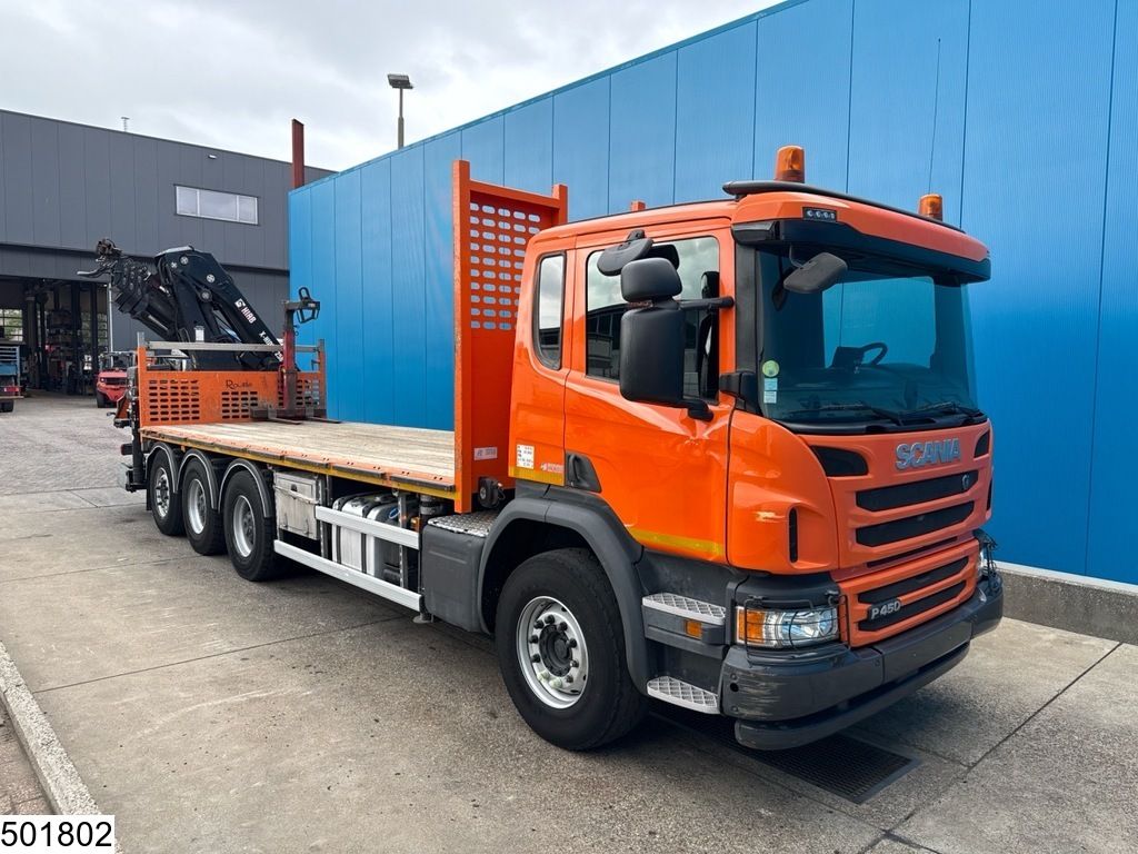 Scania P 410 8x4, Tridem, CNG, Hiab, Remote, Retarder