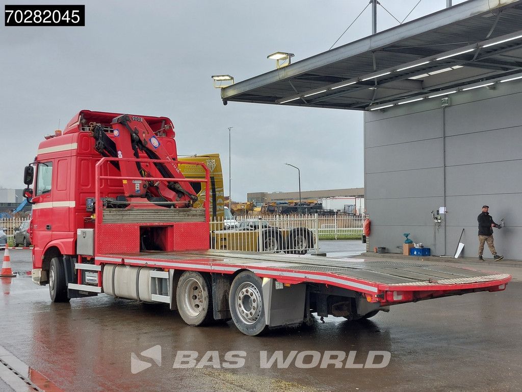 DAF XF 440 6X2 NL-Truck Transporter HMF 900-K2 Kran Winch Lift-Lenkachse Euro 6