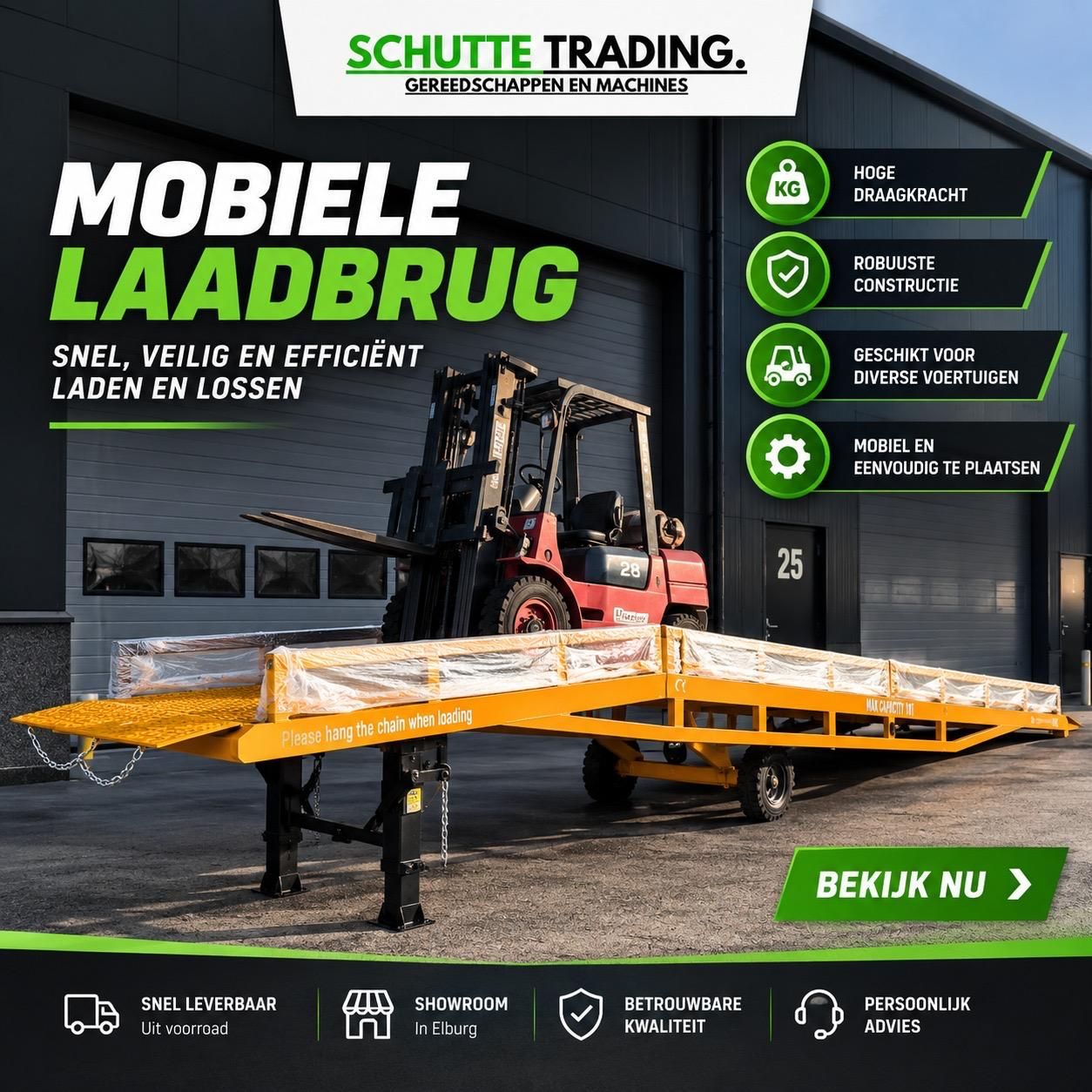 Mobiele Laadbrug 6 Ton – Hydraulisch
