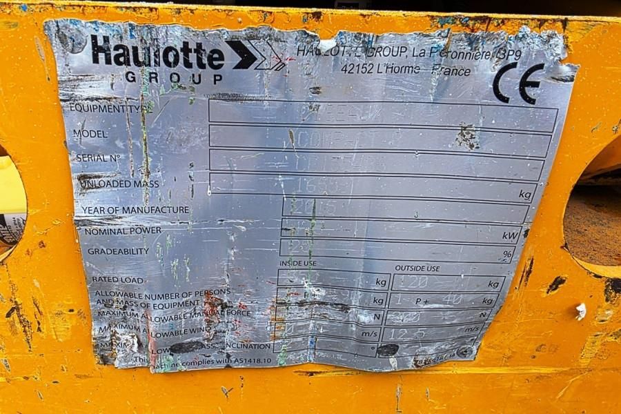 Haulotte Compact 8 Electric, 8.2m Working Height, 350kg Cap