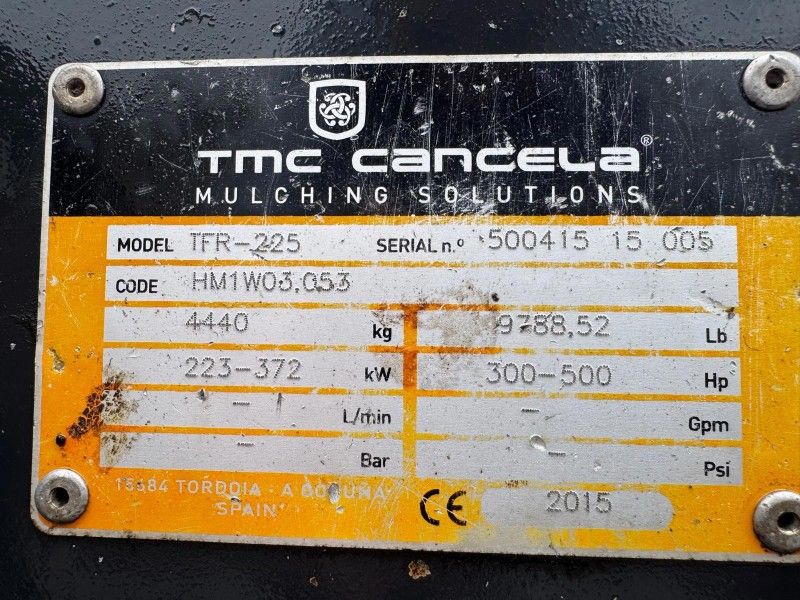 2015 TMC Cancela TFR-225 Waldfräse