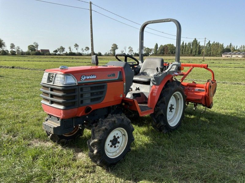1992 Kubota Granbia GB18(F) four-wheel-drive mini-tractor with rotary tiller