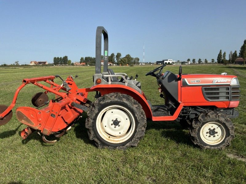 1992 Kubota Granbia GB18(F) four-wheel-drive mini-tractor with rotary tiller